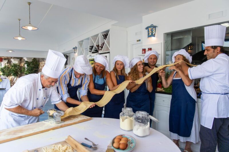 Praiano: Cooking Class With Dinner Overlooking the Sea - Scenic Venue and Transportation