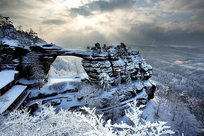 Pravcicka Gate & Bastei Bridge Winter National Park Tour From Prague - Scenic Winter Trails