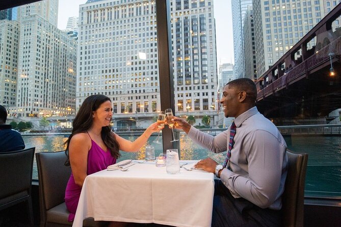 Premier Chicago River Fireworks Dinner Cruise - Dining Experience