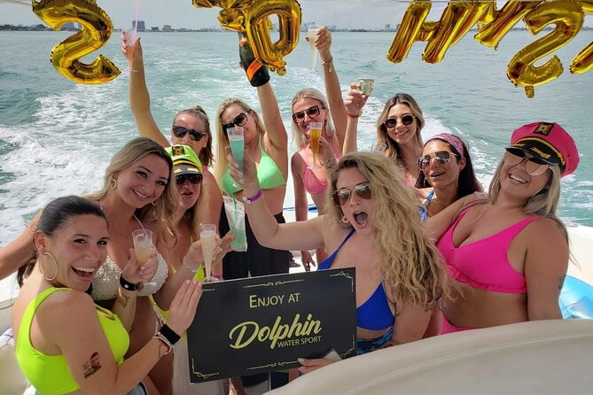 Premium Miami Yacht Tour Experience: Captain, Champagne & Party! - 50 Government Captains Fee