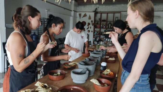 Prepare an Oaxacan Mole by a Traditional Cook. - Mole Preparation Process