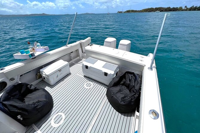 Private 30 Boat Charter for up to 6 Passengers to Icacos Island - Meeting and Pickup