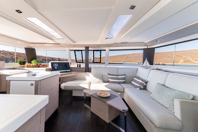 Private 5-Hour Cruise on Brand-New Luxury Catamaran in Mykonos (Max 19 Guests) - Explore the Aegean Sea