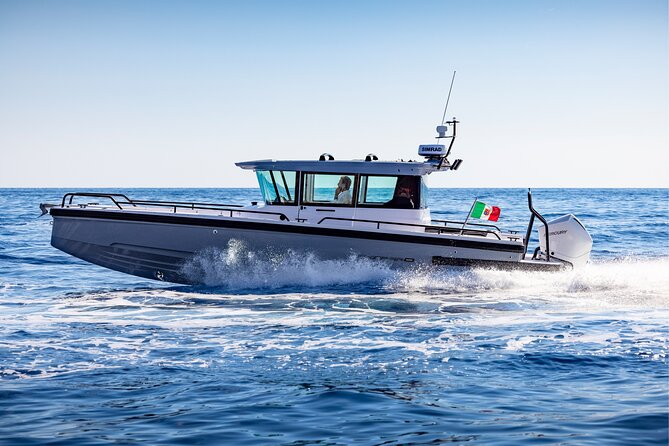 Private Axopar 37 Motoryacht Cruise in Santorini W/ Snack & Drink - Additional Details and Highlights