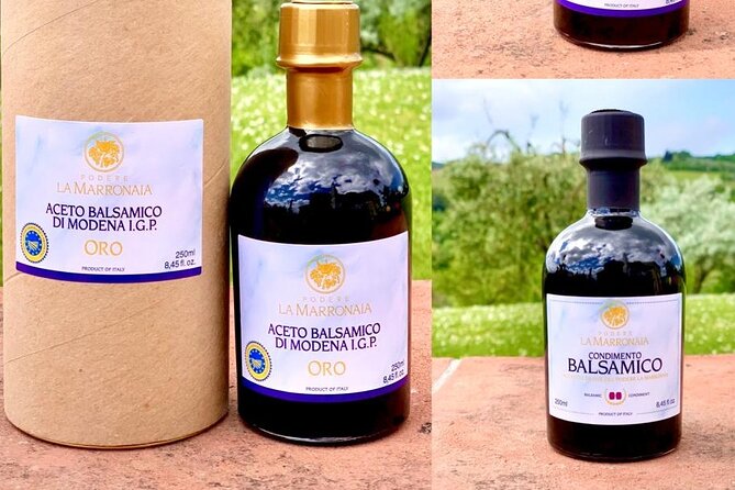 Private Balsamic Vinegar Experience With Wine, Evo Oil & Meal - Sampling the Tuscan Meal