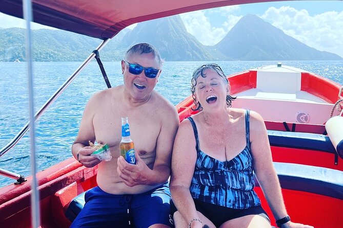 Private Boat Charter St. Lucia, Boat Tour to Soufriere. Full Day - Snorkeling and Local Attractions