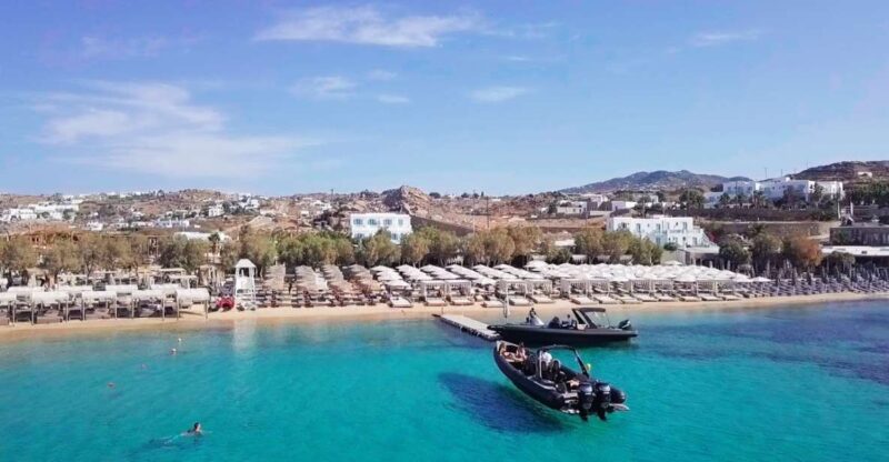 Private Boat Cruise to the South Coast of Mykonos - Private Party on Board