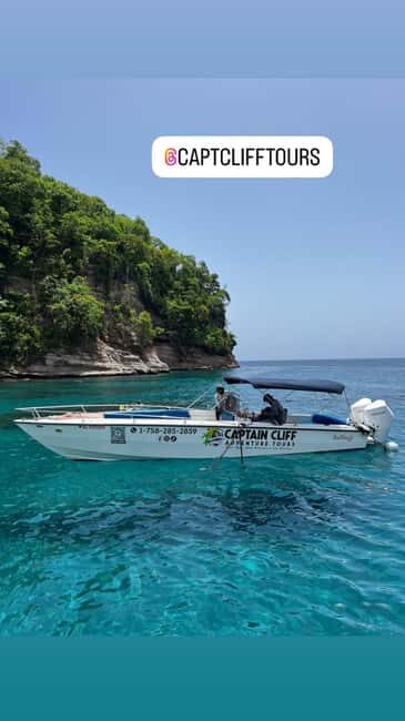 Private Boat to Soufriere, Mud Bath & Waterfall Experience - The Itinerary in Detail