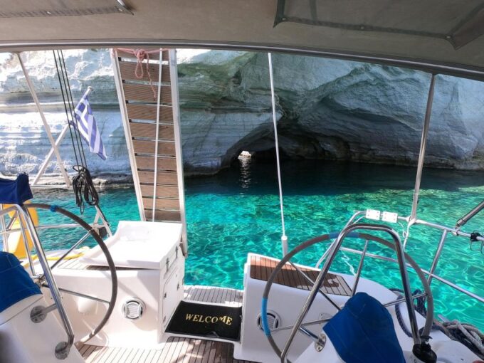 Private Boat Tour at Your Top 4 Beaches in Milos - Swim and Snorkel in Caves