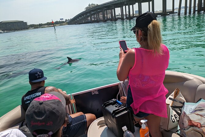 Private Captained Pontoon to Crab Island in Destin 3-6 Hrs. - Snorkeling and Water Activities