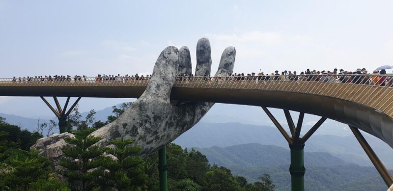 Private Car to Ba Na Hills, Marble Mountain, and Back to Hoi an - Explore Golden Bridge