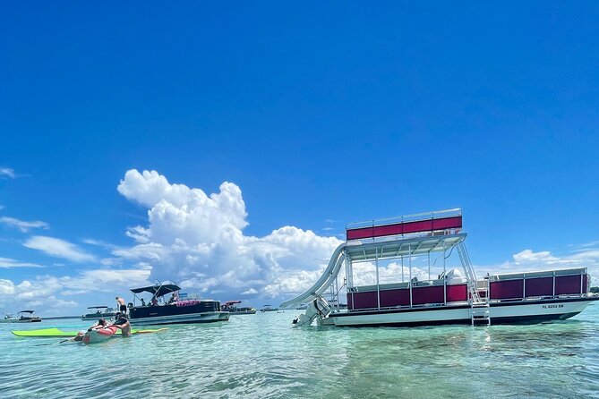 Private Crab Island Double Slides Pontoon Charter - Logistics and Meeting Point