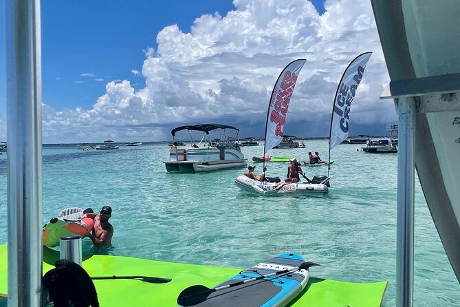 Private Crab Island Double Slides Pontoon Charter - Pricing and Booking Details