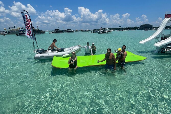 Private Crab Island Double Slides Pontoon Charter - Customizable Itinerary Options