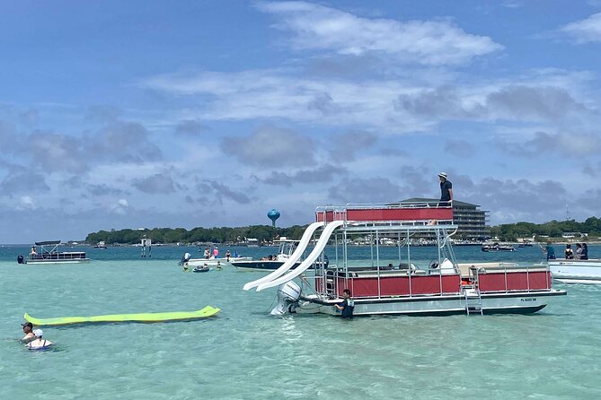 Private Crab Island Double Slides Pontoon Charter - Bringing Your Own Essentials