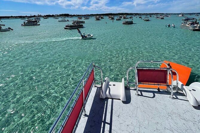 Private Crab Island Double Slides Pontoon Charter - Accessibility and Service Animals