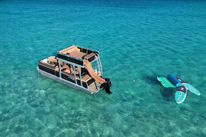 Private Crab Island Luxury Slide Pontoon Charter - Included Amenities and What You Need to Know