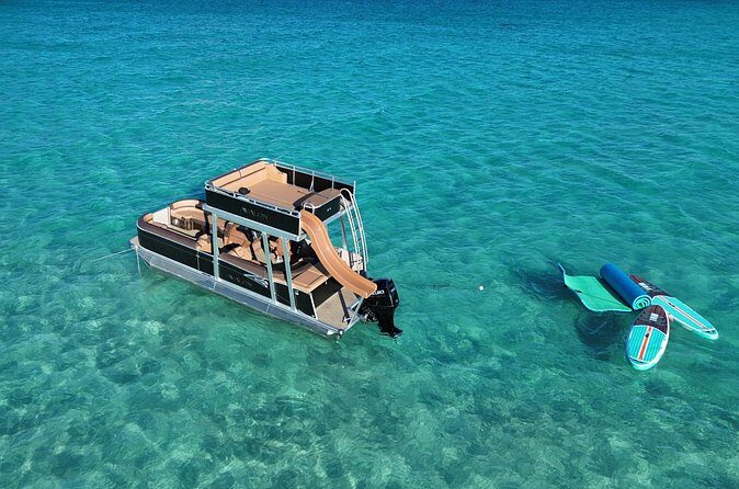 Private Crab Island Luxury Slide Pontoon Charter - The Sum Up