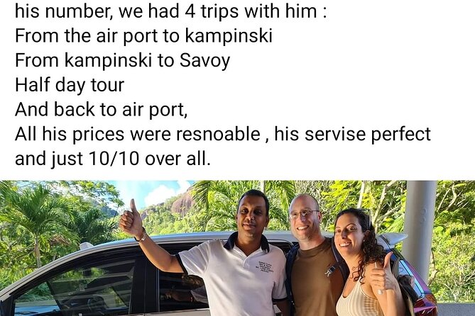 Private Day Tour in Seychelles - Customer Reviews and Feedback