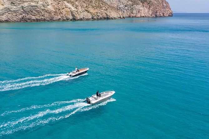 Private ELDORIS Boat Rental in Milos Agia Kiriaki GREECE - Freedom to Discover Milos