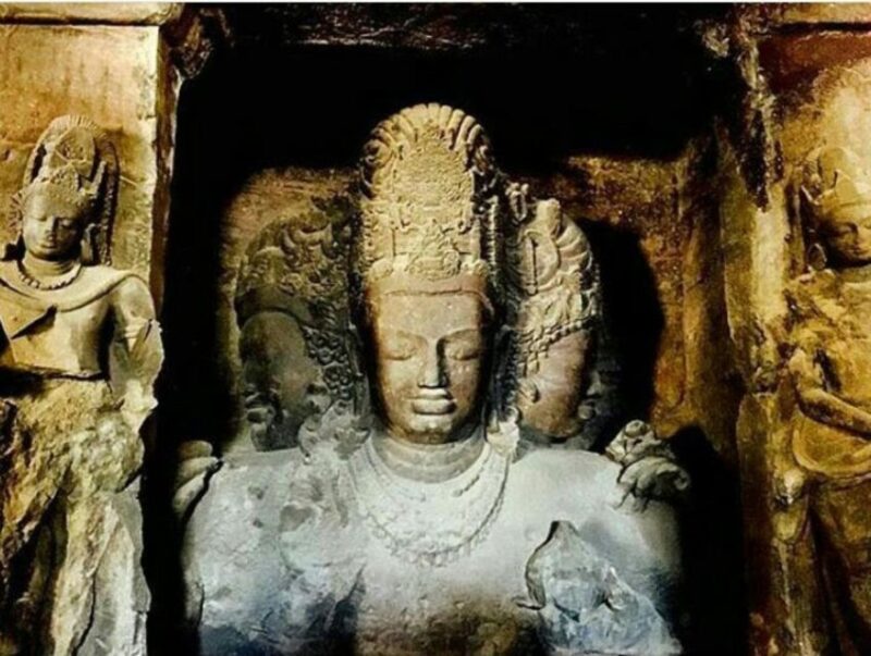 Private Elephanta Island Caves Tour With Village Tour - Hindu God Sculptures