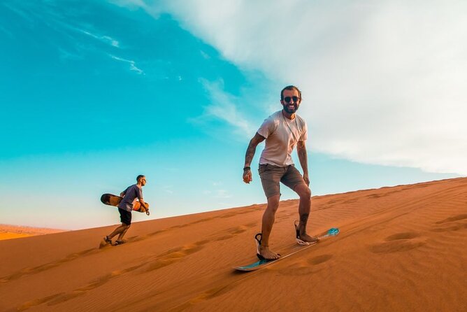 Private Evening Desert Safari With Camel Ride And Sand Boarding - Thrilling Dune Bashing