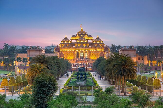 Private Evening Tour of Akshardham Temple With Musical Fountain Show - Meeting and Pickup