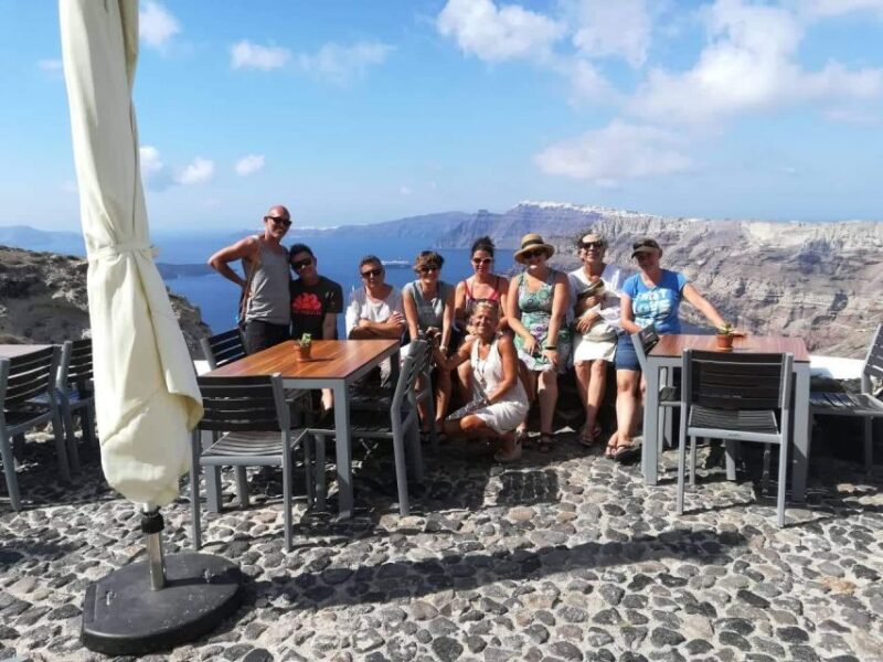 Private Famous Sights Tour With Local Guide in Santorini - Admiring the Blue Domed Church