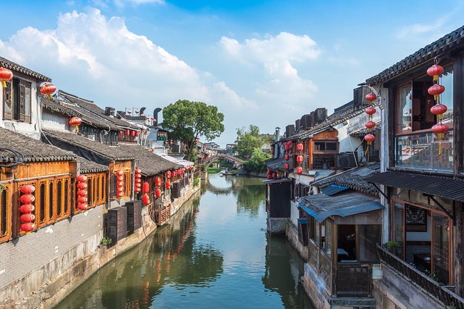 Private Fengjing and Xitang Water Town Sunset Boating Tour With Dinner From Shanghai - Fengjing Ancient Town