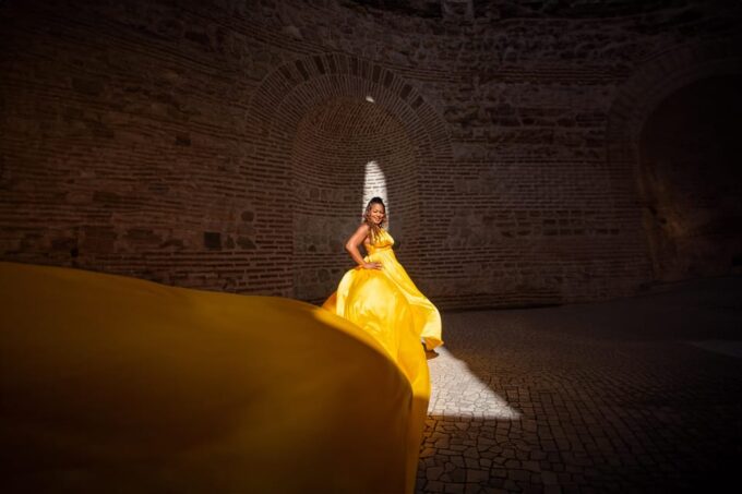 Private Flying Dress Photo Session in Split, Croatia - Assistance Provided