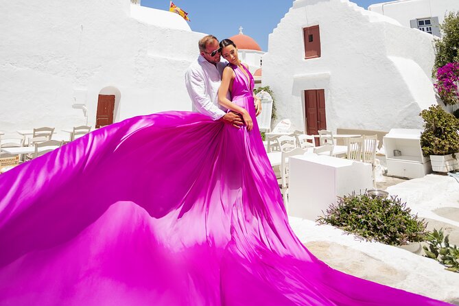Private Flying Dress Photoshoot in Mikonos - Customer Review Highlights