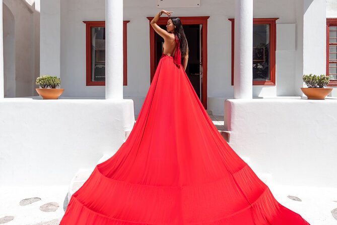 Private Flying Dress Photoshoot in Mikonos - Exceptional Customer Service