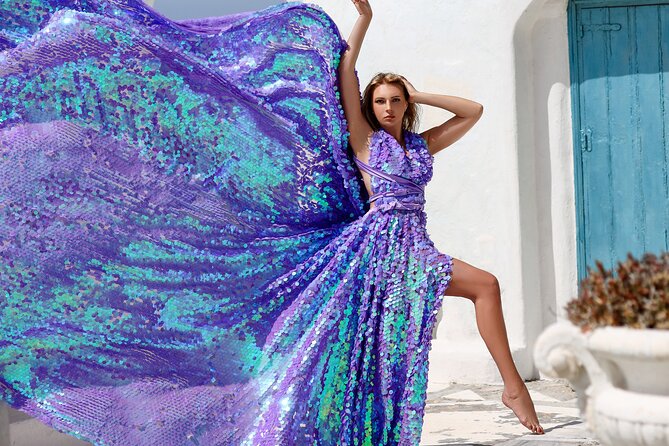Private Flying Dress Photoshoot in Mikonos - Memorable Experiences