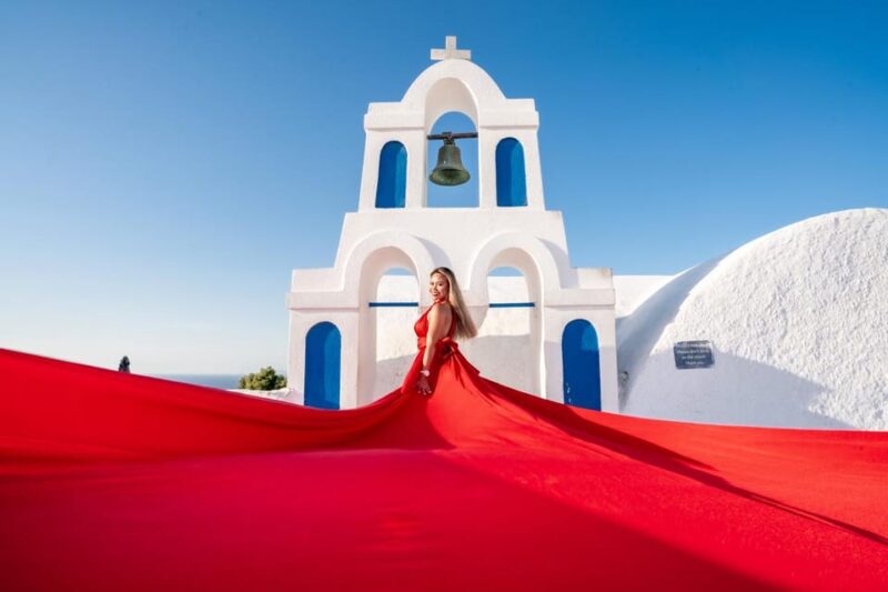 Private Flying Dress Photoshoot Santorini - Pricing and Discounts