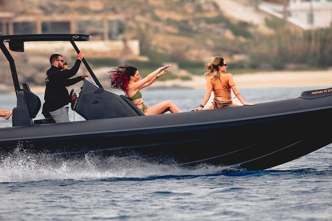 Private Full Day Tour Luxury Speedboat Naxos South Beaches - Inclusions