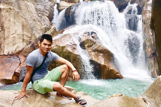 Private Guided Tour Hiking At Ba Ho Waterfall Jumping Cliff Included Lunch - Key Points