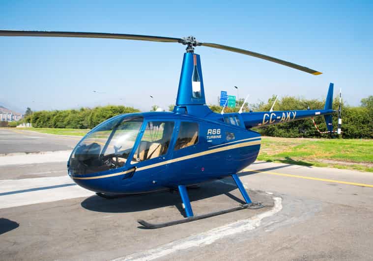 Private Helicopter Tour Above Santiago With Hotel Transport - Key Points