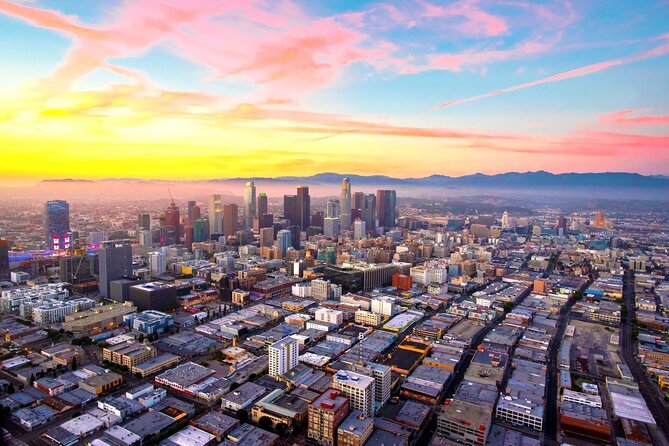 Private Helicopter Tour of Beaches & Downtown Los Angeles From Long Beach - Downtown L.A. and Hollywood Hills