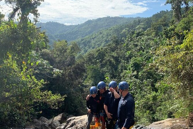 Private Hike in the Rainforest to Waterslides - Enjoying the Waterslides