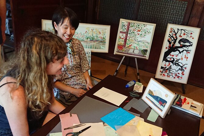 Private Kimono Collage Art Making in an Old House - Private Transportation