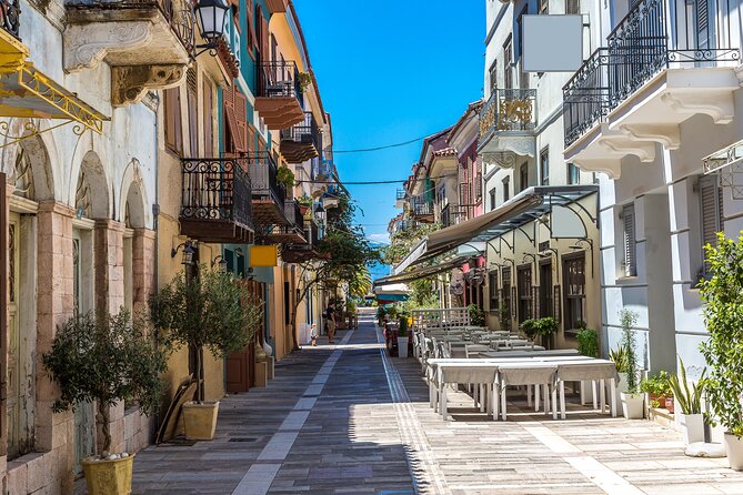 Private Leisure Day Trip to THE MOST BEAUTIFUL TOWN:NAUPLION!Corinth Canal-Tolo - Pickup and Accessibility