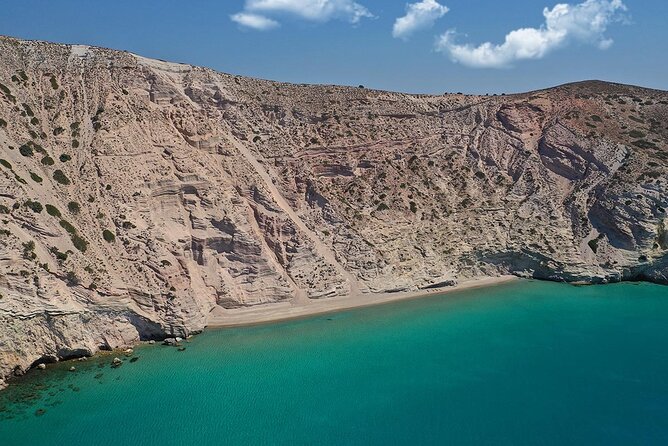 Private Milos Tour Unspoiled Secret Beaches- Luxury Boat Rental - Meeting and Pickup
