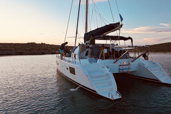 Private Mykonos Catamaran Day Cruise With Meals & Water Toys - Pickup and Meeting Arrangements