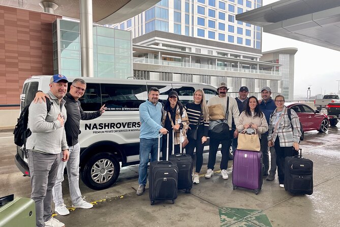 Private Nashville Airport Shuttle to Downtown Fast and Easy - Flexible Cancellation Policy