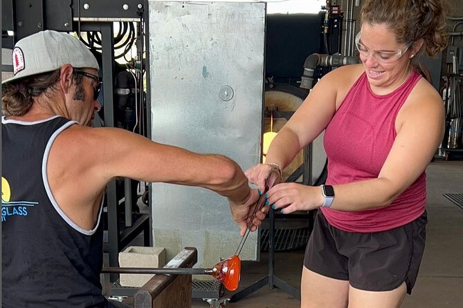 Private One Piece Glassblowing Lesson for 1 or 2 People - Finishing Touches and Bringing Your Creation Home