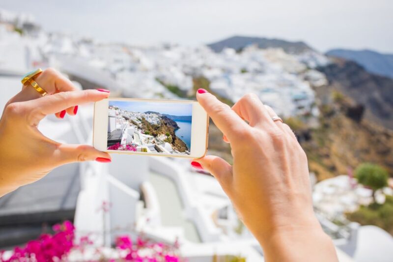 Private Santorini Highlights Tour Inc. Wine Tastings & Food - Exploring Fira and Blue Dome Church