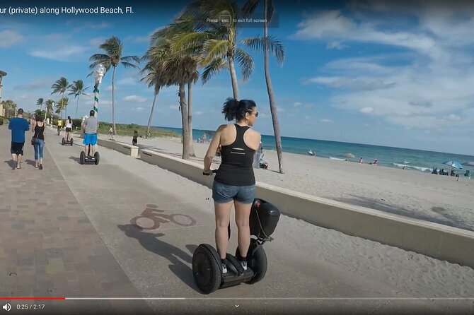 Private Segway Tours Along Hollywood Beachs Broadwalk - Scenic Coastal Route