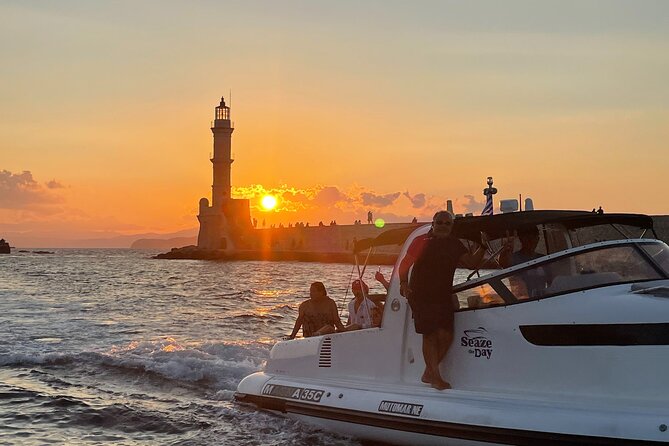 Private Sunset Boat Trip in Chania, Crete (Price Is per Group) - What the Experience Includes