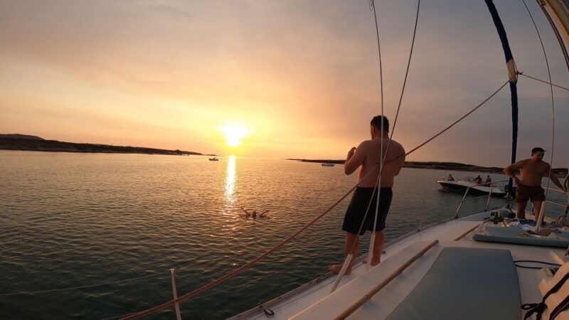 Private Sunset Cruise to Antiparos With Local Snacks - Included Amenities