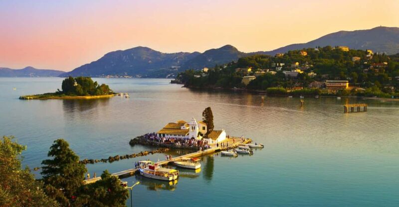 Private Sunset Tour Around Corfu Town With Georgia Boat - Key Points